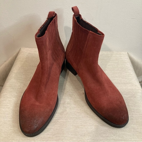 GEOX Sz 38.5  Chelsea Ombré Colourway Suede Leather Ankle Booties - Picture 1 of 11